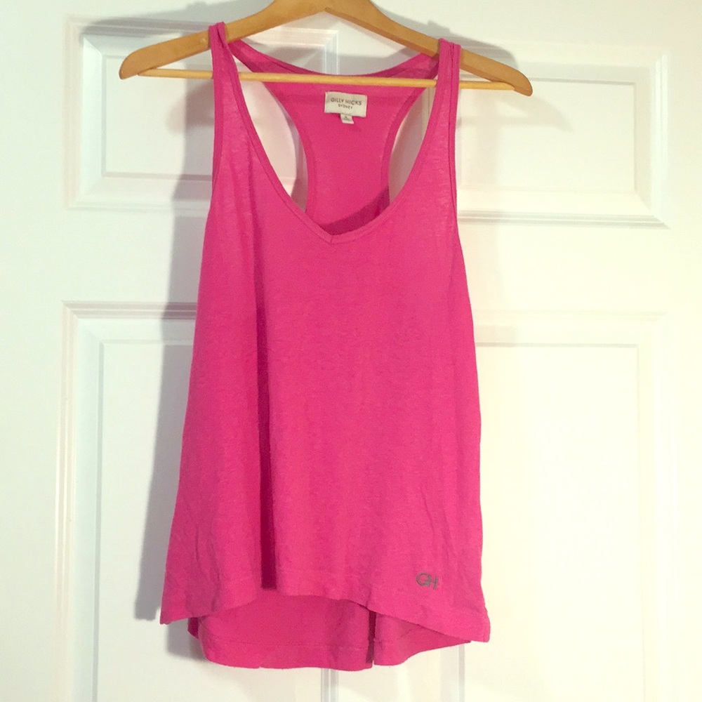Gilly Hicks Pink Medium Tank Top Cotton Polyester